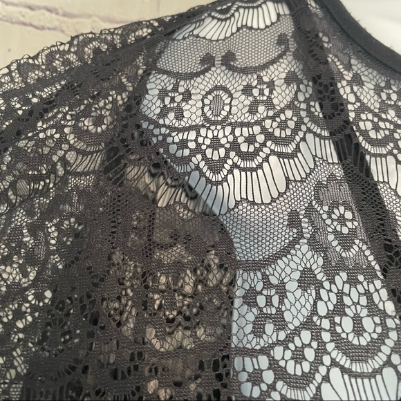 Rue21 Black Lace Blouse Large - Picture 4 of 8